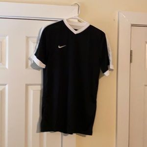 Black, M, soccer tee, by Nike